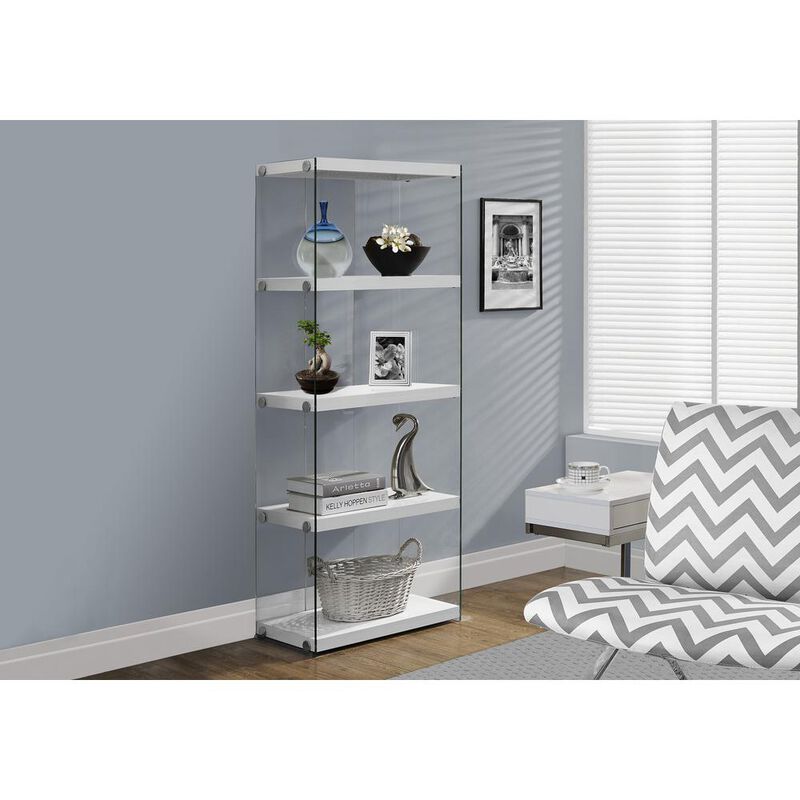 Bookshelf, Bookcase, Etagere, 5 Tier, 60H, Office, Bedroom