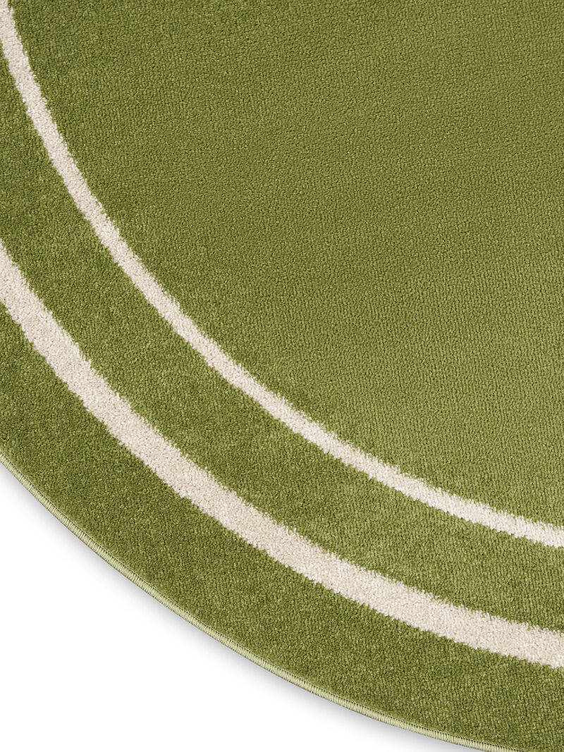 Nourison Essentials NRE02 Green/Ivory 6' x Round Rug