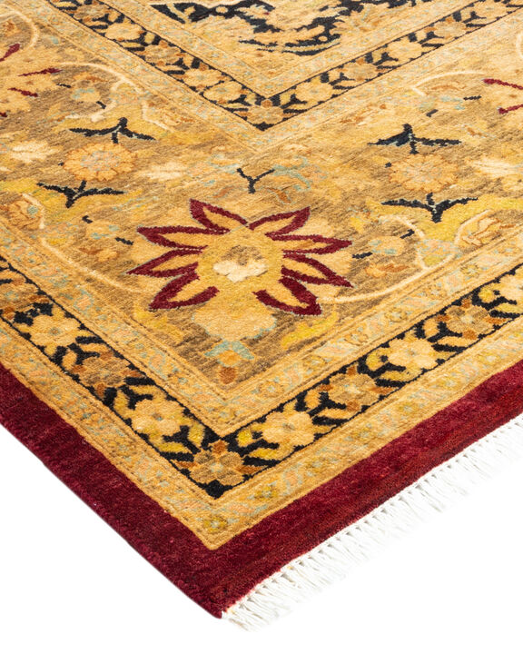 Mogul, One-of-a-Kind Hand-Knotted Area Rug  - Red, 8' 1" x 9' 9"