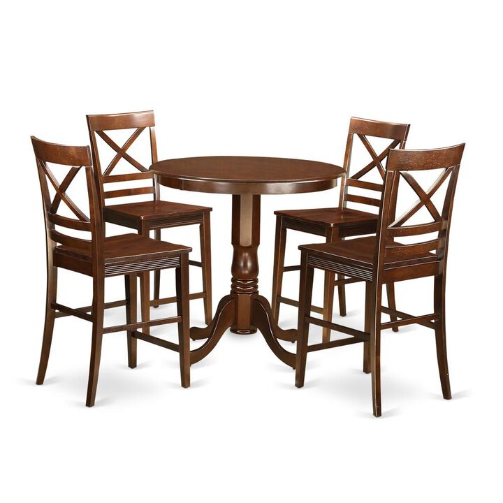5 PC counter height Dining room set-pub Table and 4 Dining Chairs.