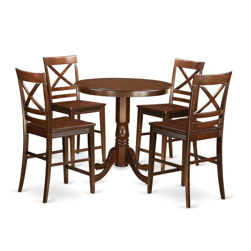 5 PC counter height Dining room set-pub Table and 4 Dining Chairs.