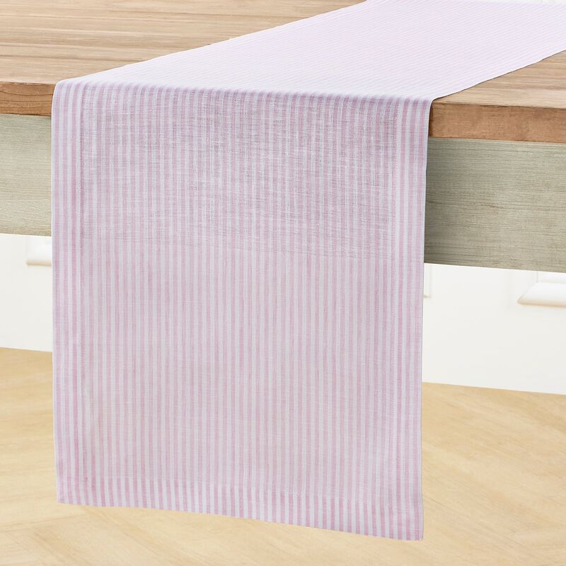 Christmas Linen Table Runner - Narrow Stripe, Solino Home