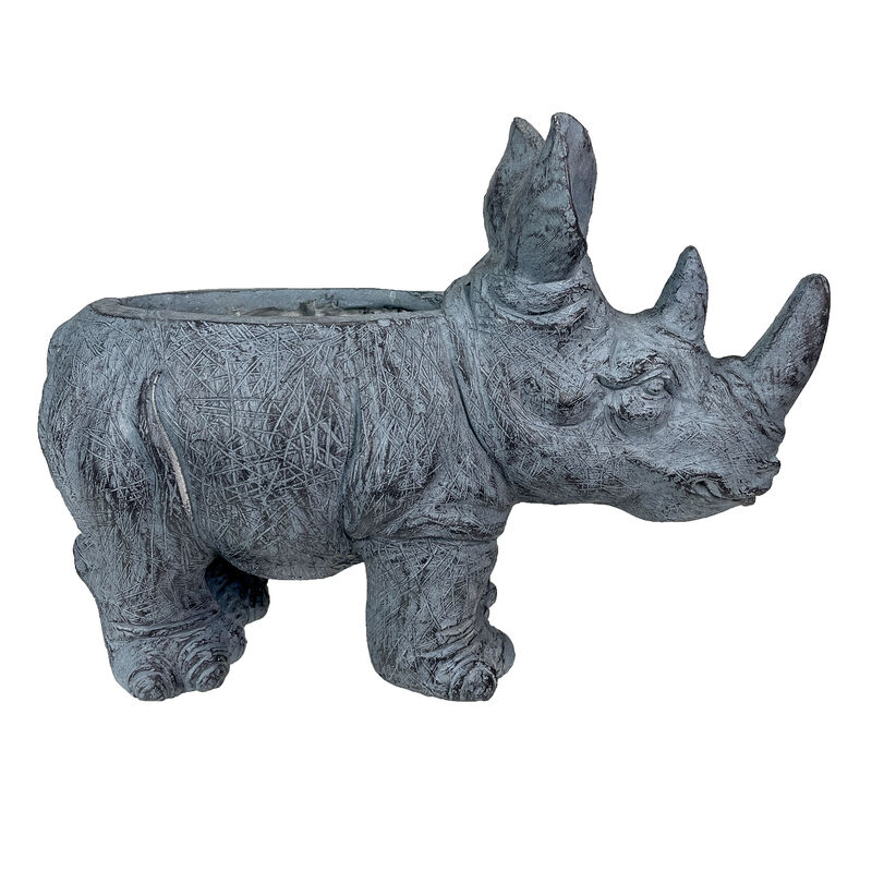 Grey Rhino MGO Planter - 18.5" - Weather-Resistant Magnesium - Indoor/Outdoor image number 1