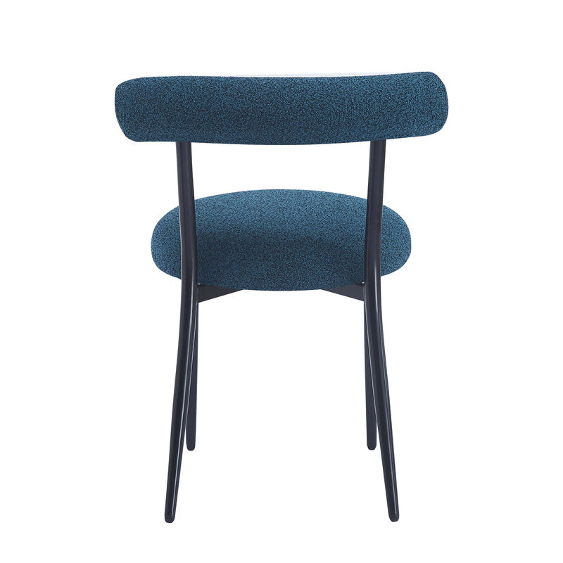 Merax Modern 2 Pieces Dining Chairs with Metal Frame
