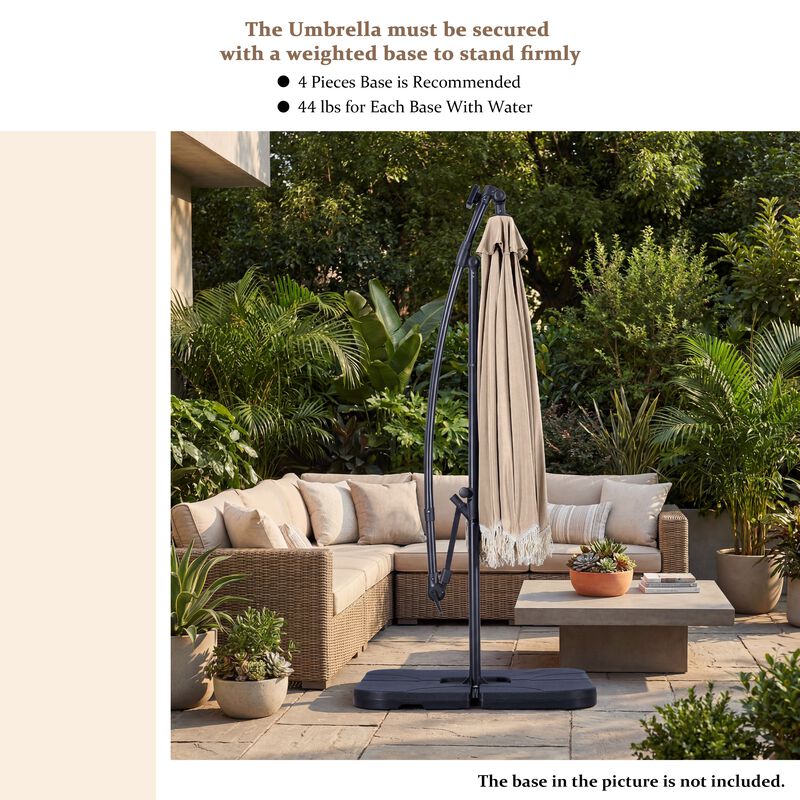 coleman patio umbrella Adeline Two Tone Driftwood 3 Piece Outdoor Patio Set