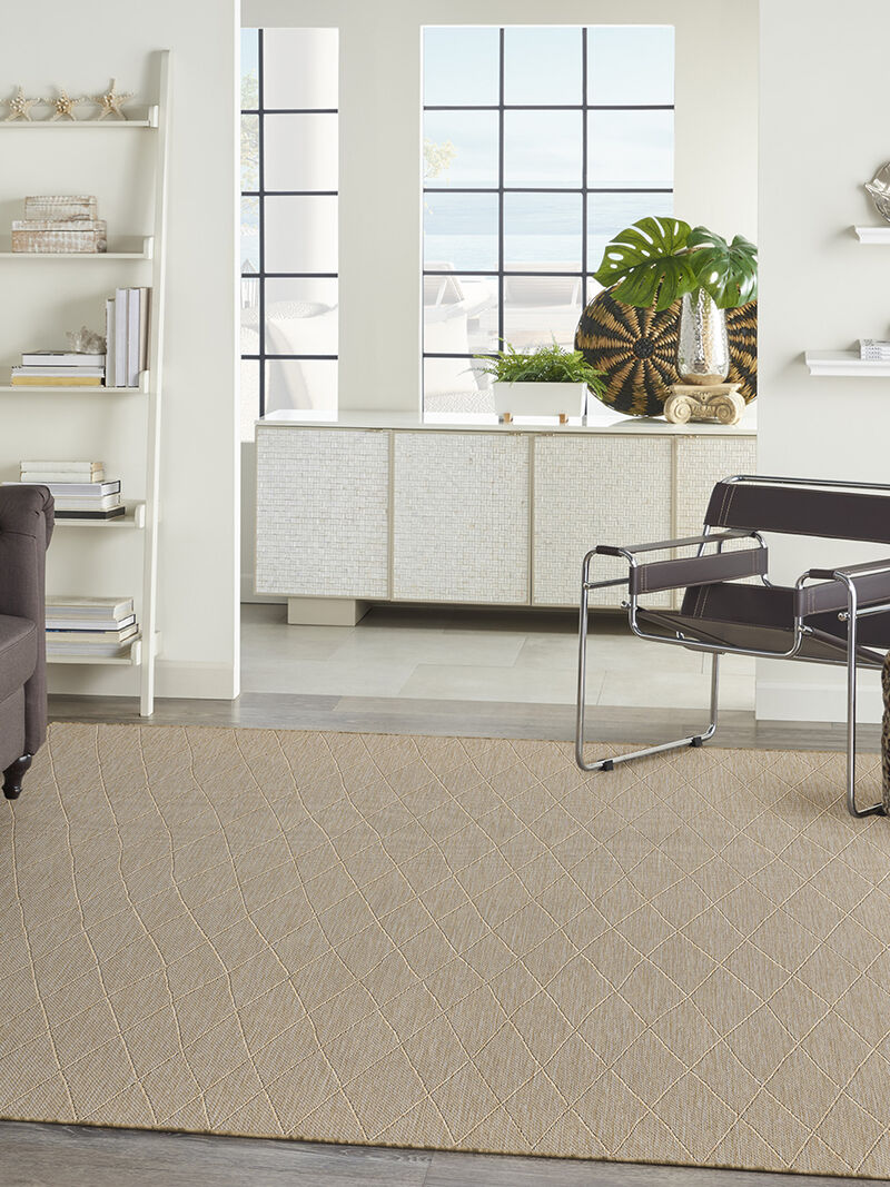 Washable Solutions WSL01 Natural 10' x 14' Rug