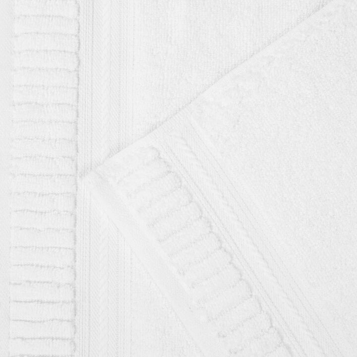 Set of 2 Zero Twist Cotton Bath Sheets Medium Weight Absorbent