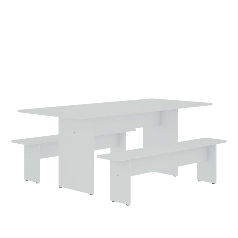 Nomad White Dining Set