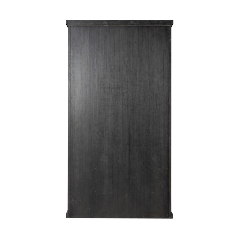 Alistair Smoked Black Bookcase