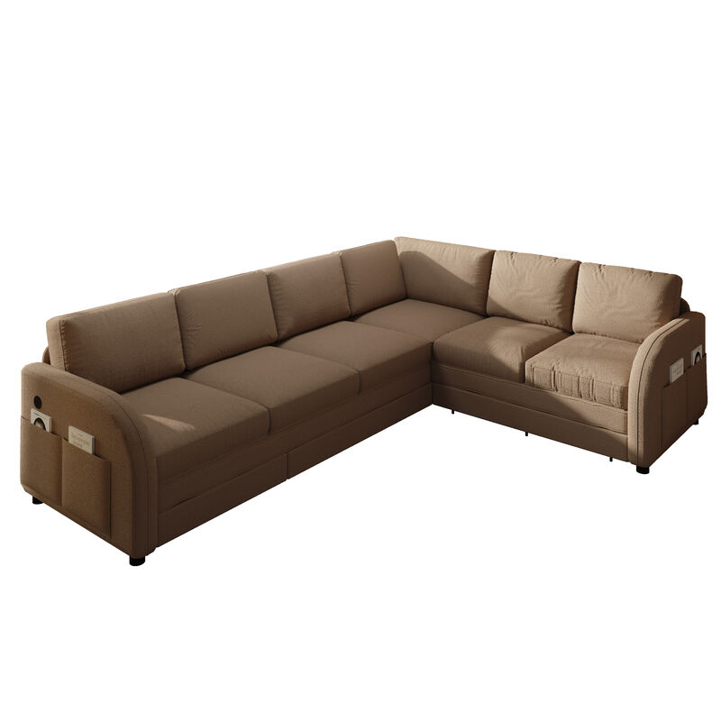 Lokweg 115.2" L-Shaped Sleeper Sofa image number 0