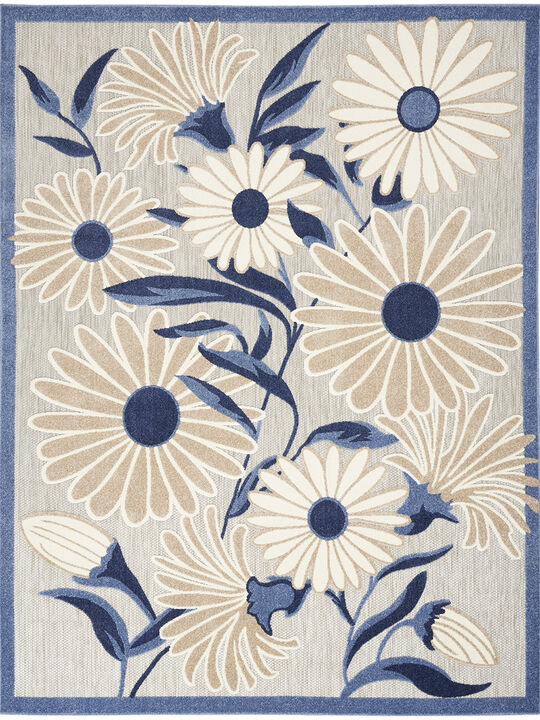 Aloha ALH33 Blue/Gray 9' x 12' Rug