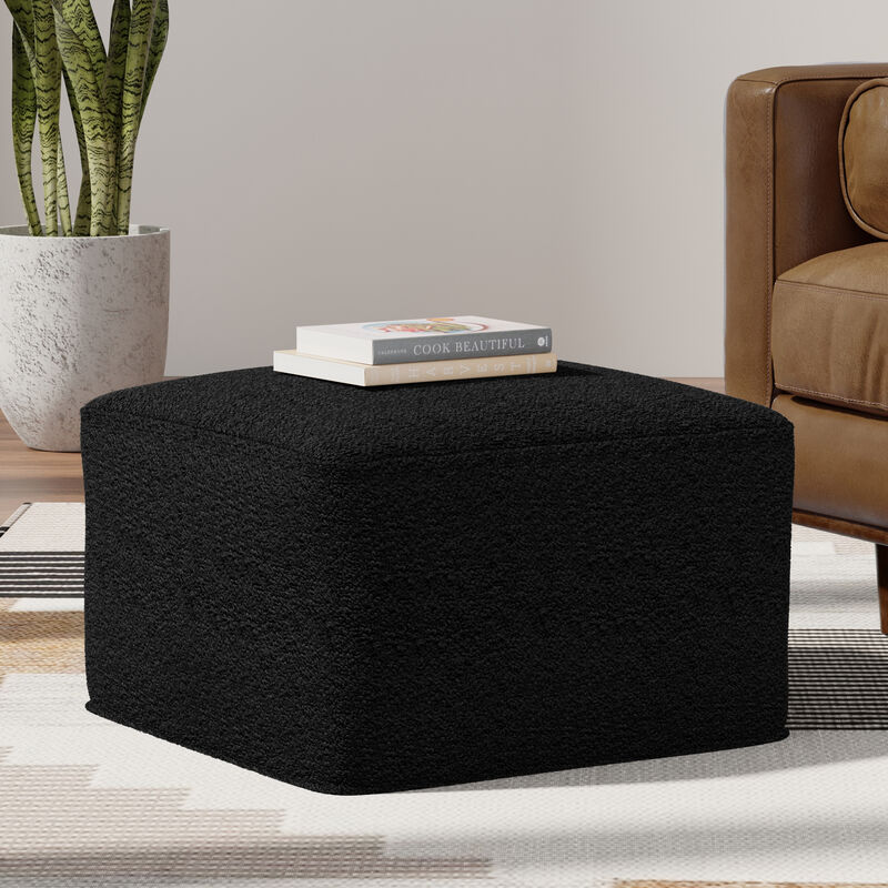 Simpli Home Chantal Square Pouf image number 1