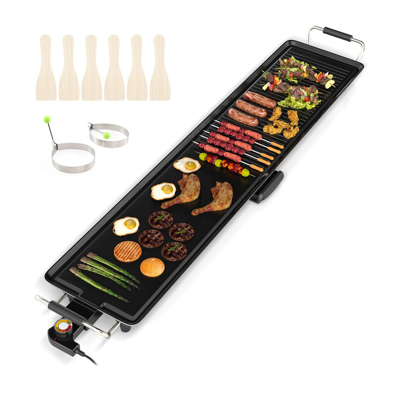 Extra Large Nonstick Electric Griddle with Dual Cooking Surface and Temperature Control image number 0