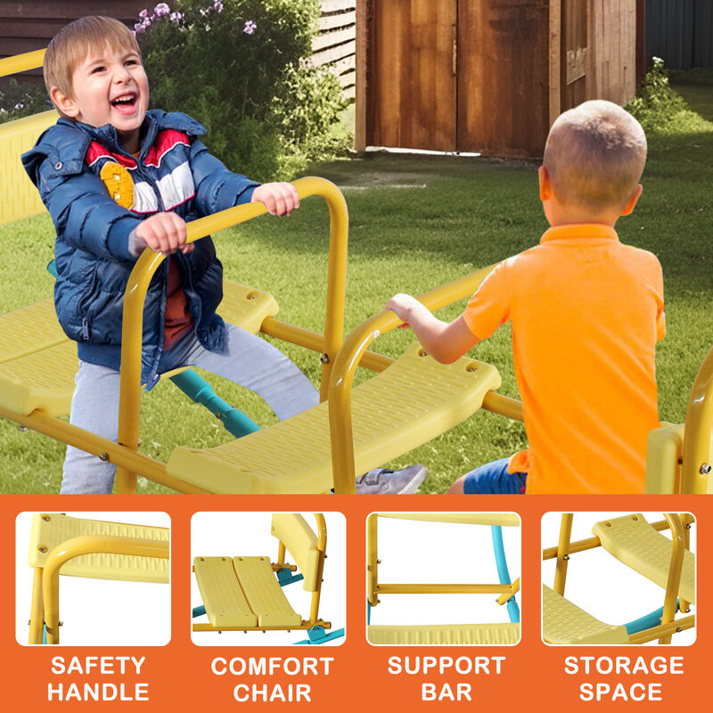 Snovat 2-Seat Kids Outdoor Seesaw Rocker image number 4