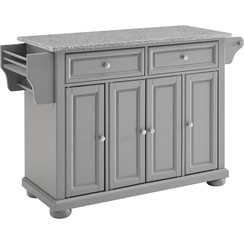 Alexandria Granite Top Full Size Kitchen Island/Cart