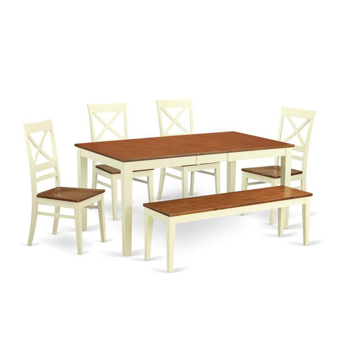 6 PC dinette set - Table and 4 Dining Chairs plus Bench