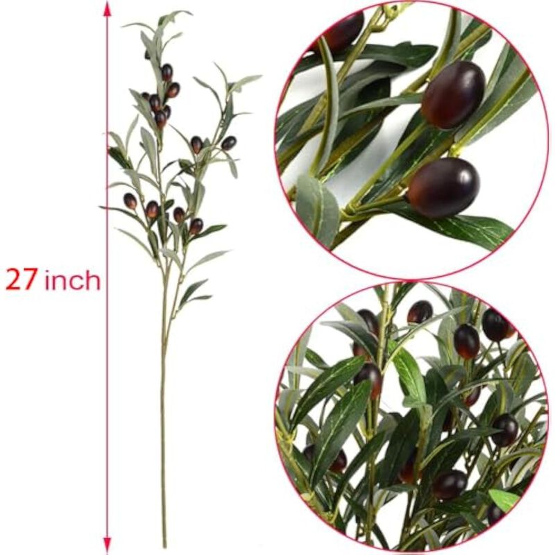 6 Piece Green Artificial Hanging Vine Plants UV Resistant Outdoor Home Decor image number 2