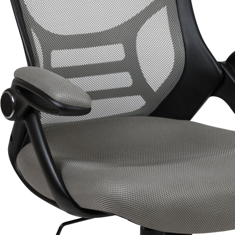 Porter High Back   Mesh Ergonomic Swivel Office Chair with Frame and Flip-up Arms image number 6