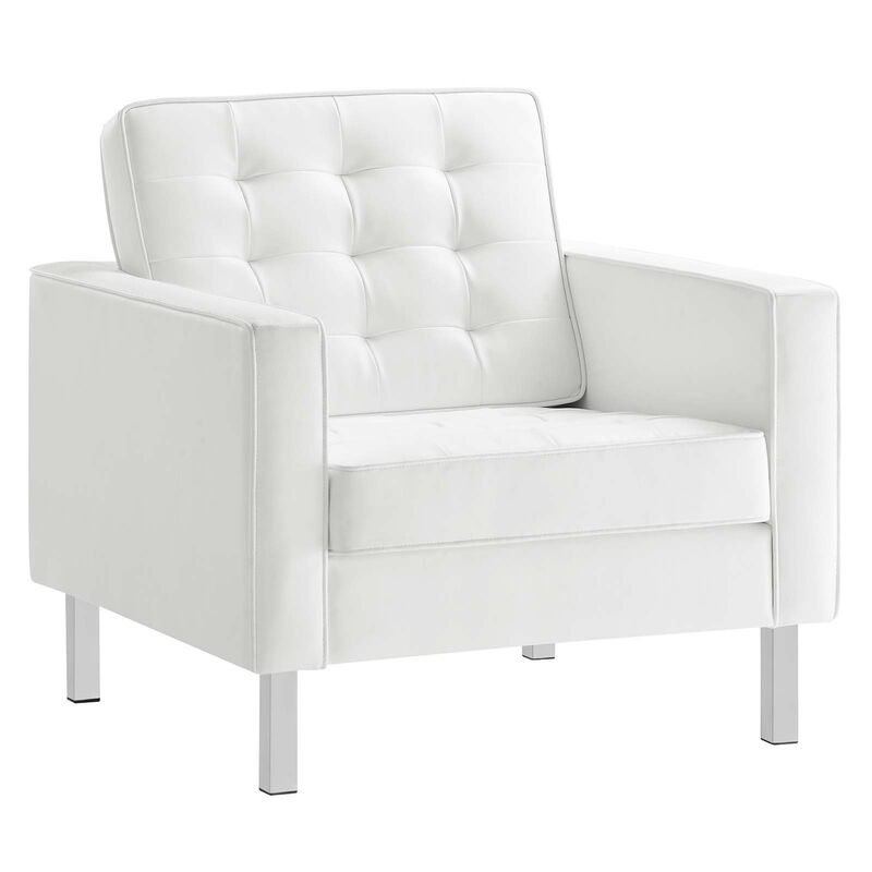 Loft Tufted Vegan Leather 3-Piece Furniture Set image number 5