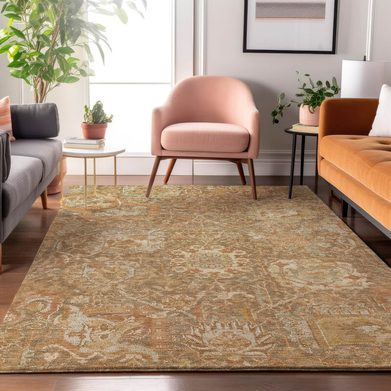 Tabrook TB10 Khaki 3' x 5' Rug