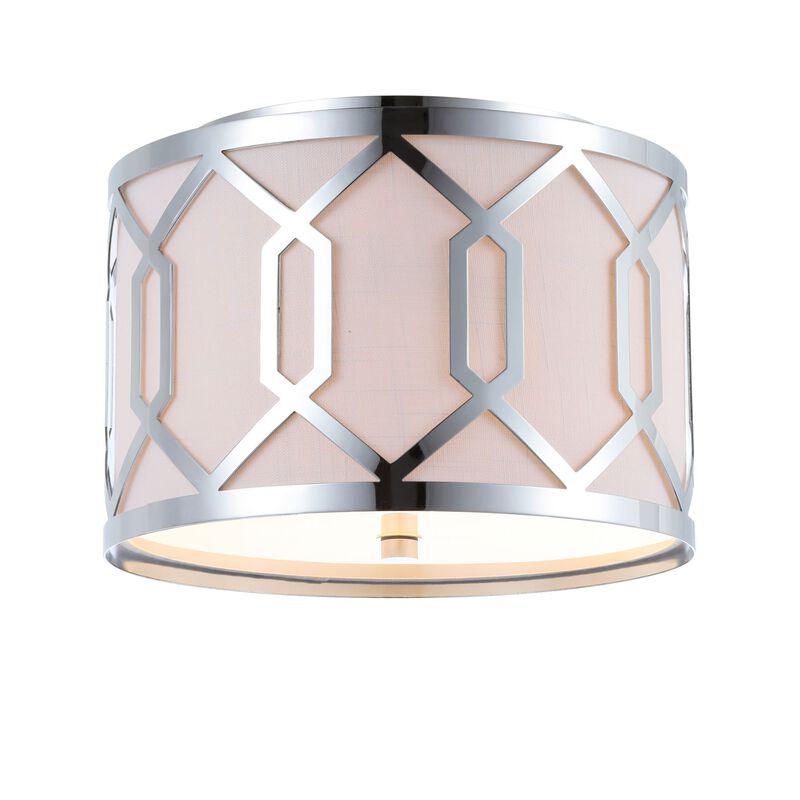 Hex Metal LED Flush Mount