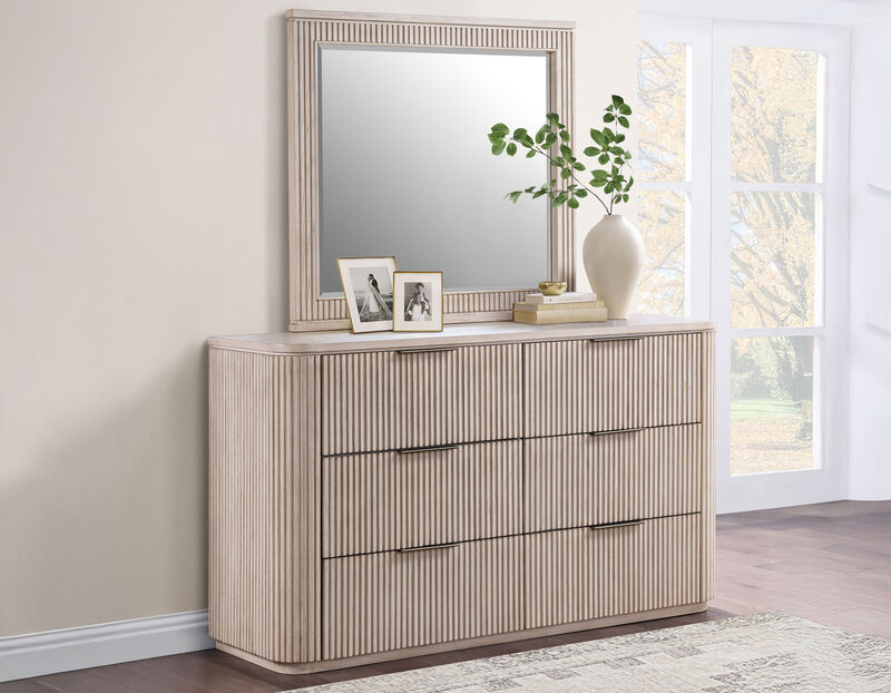 Henry 6-Drawer Dresser & Mirror