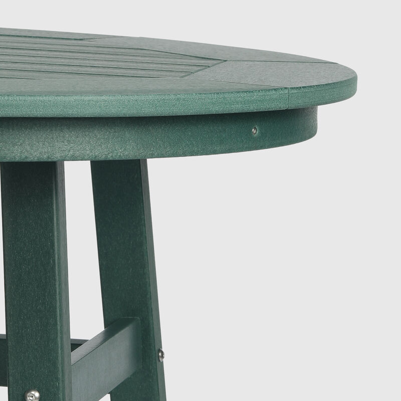 WestinTrends Outdoor 35" HDPE Round Patio Bar Height Table