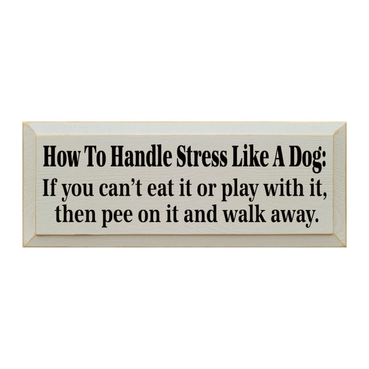 Rustic Dog Quote Wood Sign Funny Pet Saying Wall Decor for Home or Office