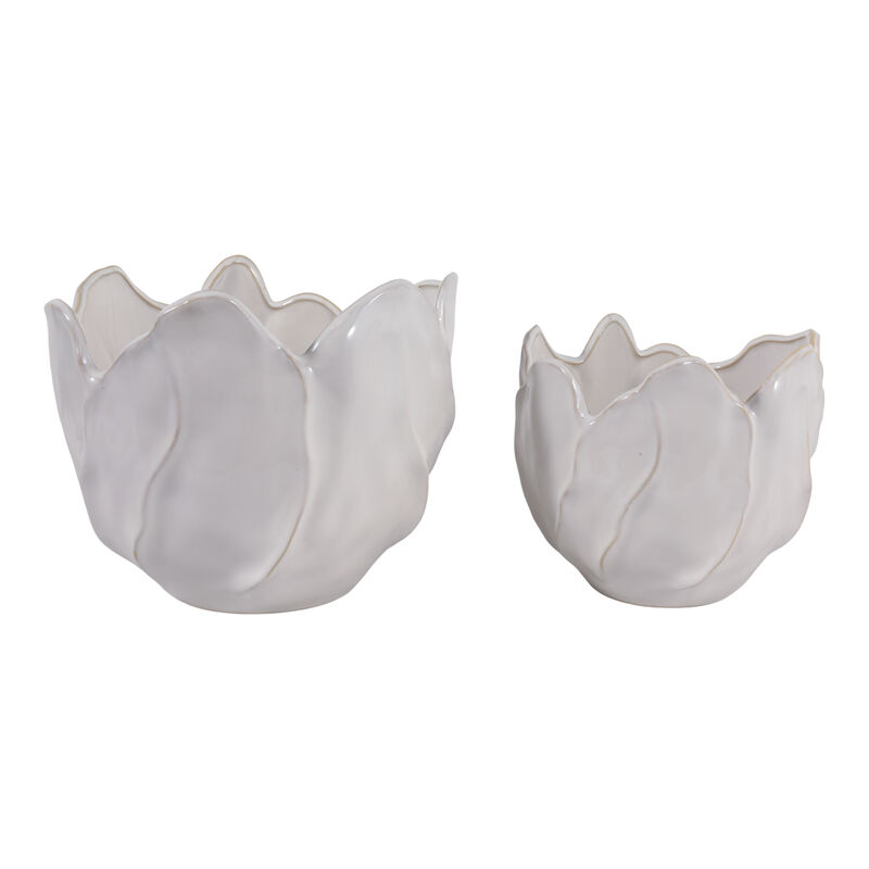 S/2 Flower Shaped Planters image number 3