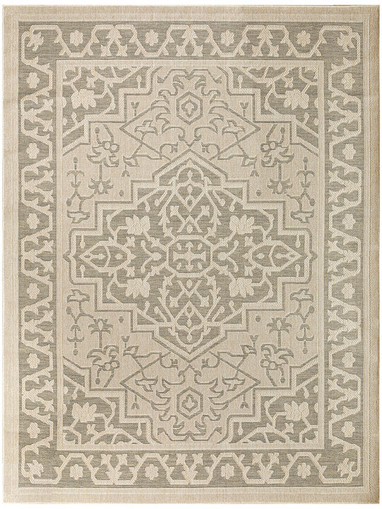 Tulum TLM05 Taupe/Olive 9' x 12' Rug