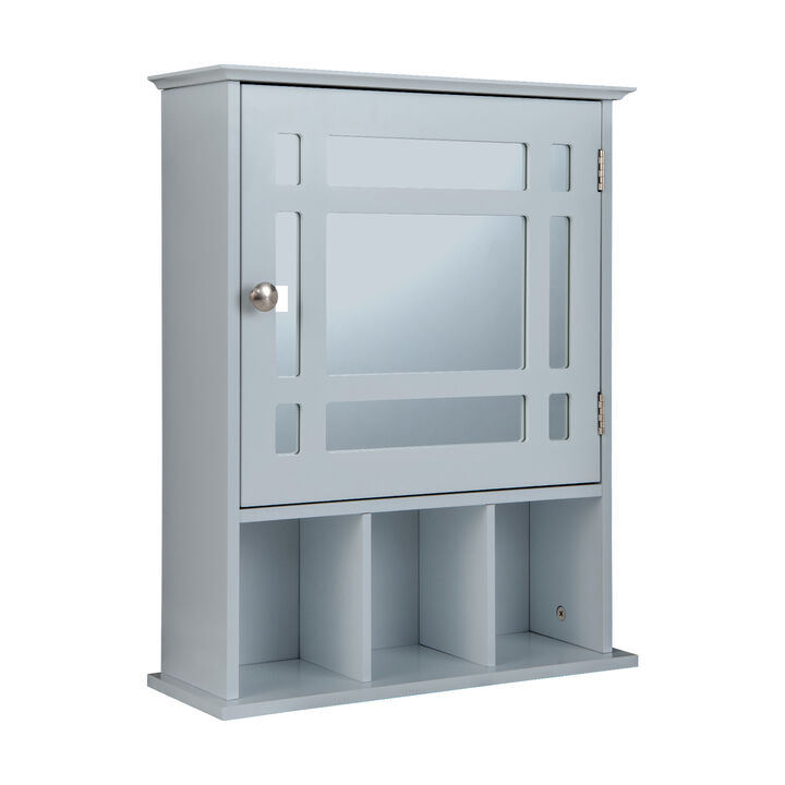 Wall Mounted and Mirrored Bathroom Cabinet