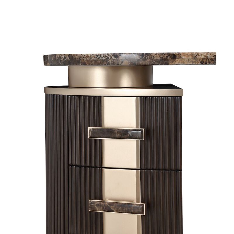 Michael Amini West Kensington Vanity - Medium Espresso