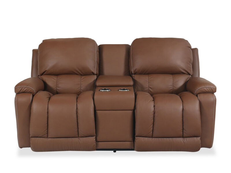 Greyson Power Reclining Loveseat in Caramel
