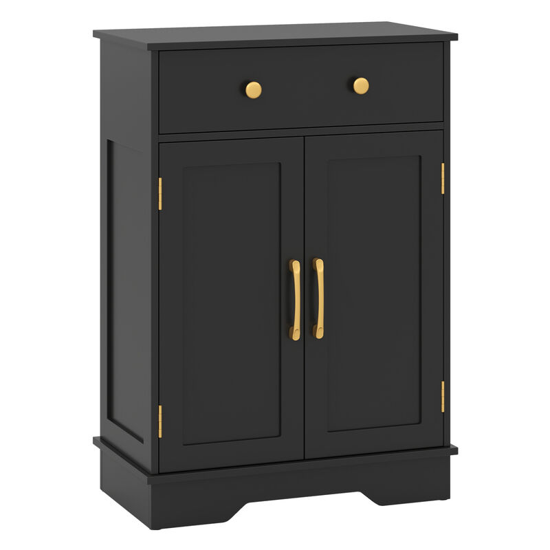 Modern Floor Sideboard Cabinet with Doors and Drawer Storage image number 0