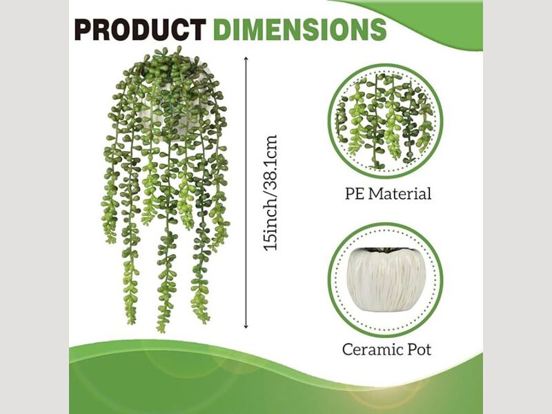 Artificial Succulent Plants Garden Porch Decor Succulents Small image number 2