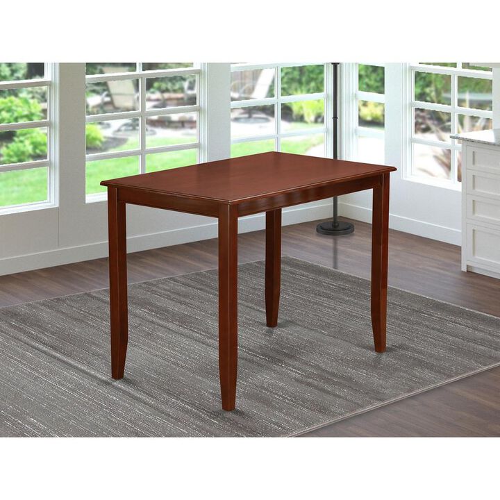 Buckland Counter Height Rectangular Table 30"x48" in Mahogany Finish