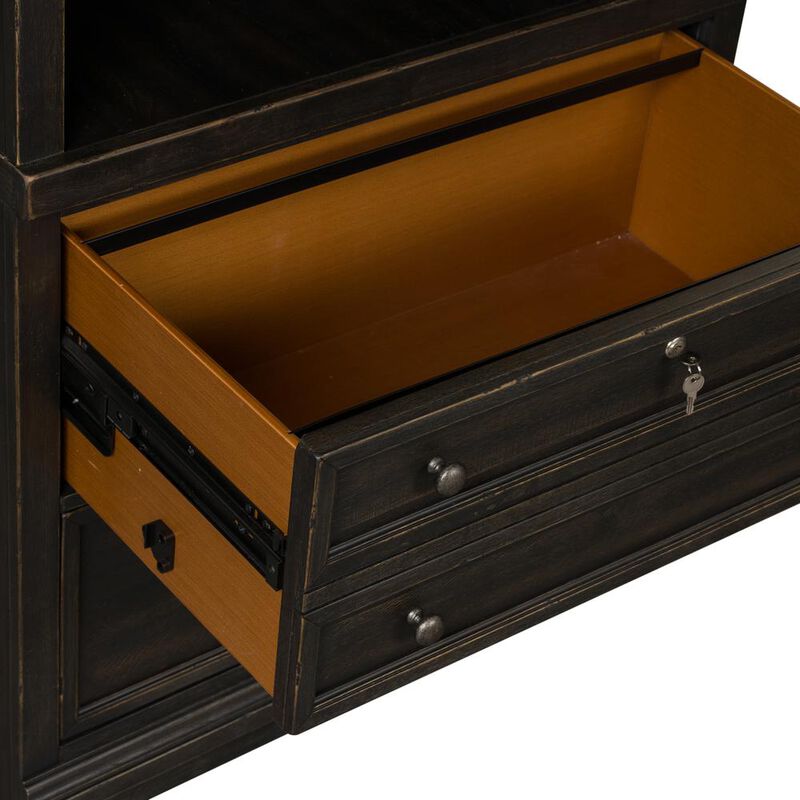 Liberty Furniture 2 Piece Hutch & Cabinet Set in Chalkboard image number 6
