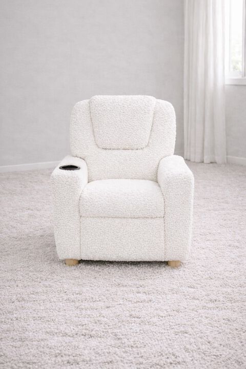 Beige Kid Push-back Recliner