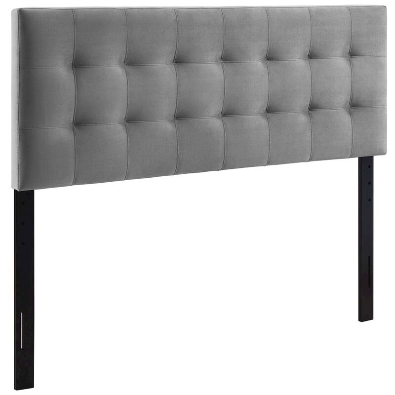Lily Biscuit Tufted Performance Velvet Queen Headboard image number 0