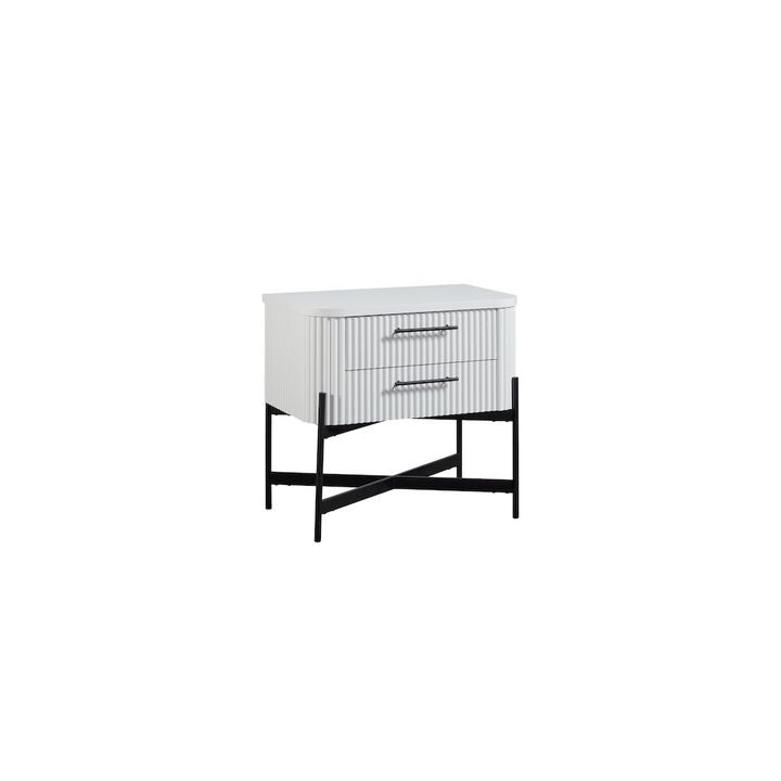 Bernards Fisher Park Nightstand - White