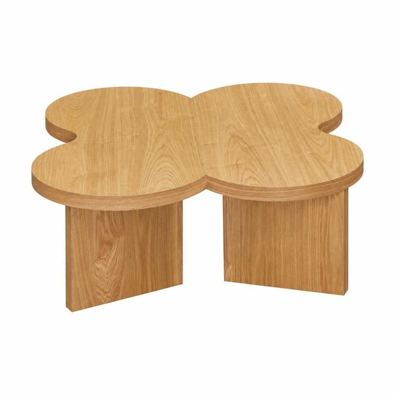GOODSILO Modern Butterfly Shaped Coffee Table Functional Split Design Versatile Accent Table for Living Room Bedroom Office image number 0