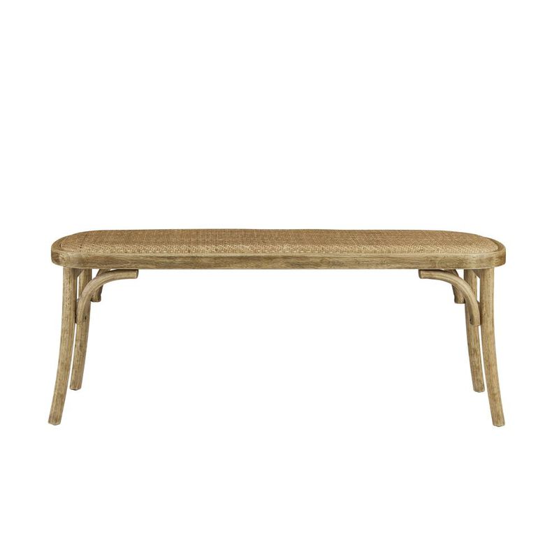 Linon Conelly Bentwood Bench Brown image number 2