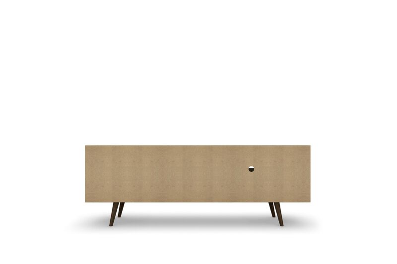 Liberty Large TV Stand in White and Blue