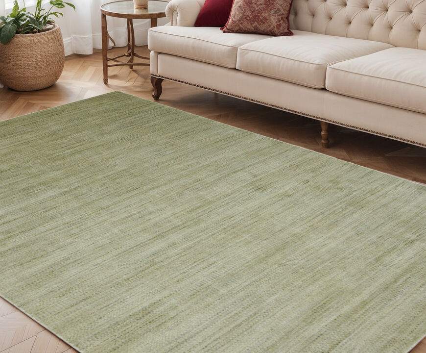 HomeRoots Oriental Hand Woven Area Rug With Fringe