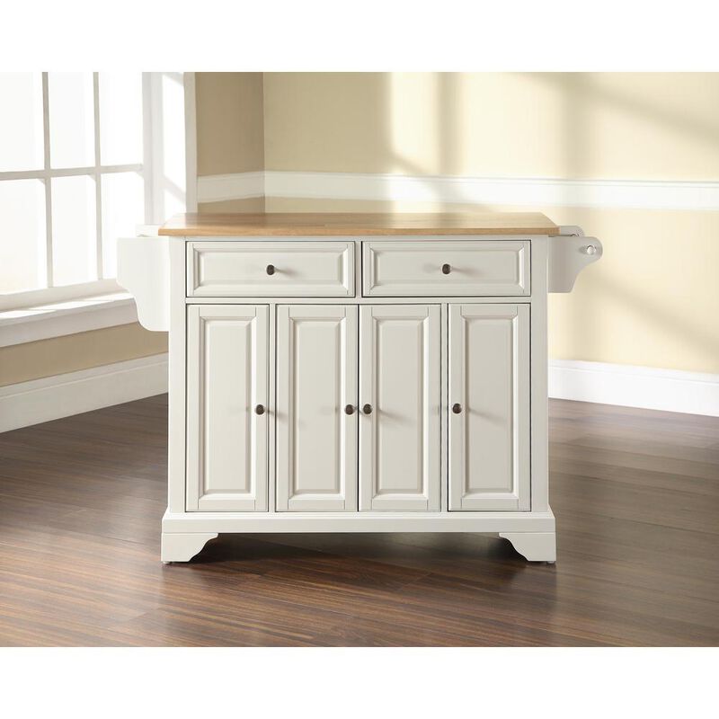 Lafayette Wood Top Full Size Kitchen Island/Cart
