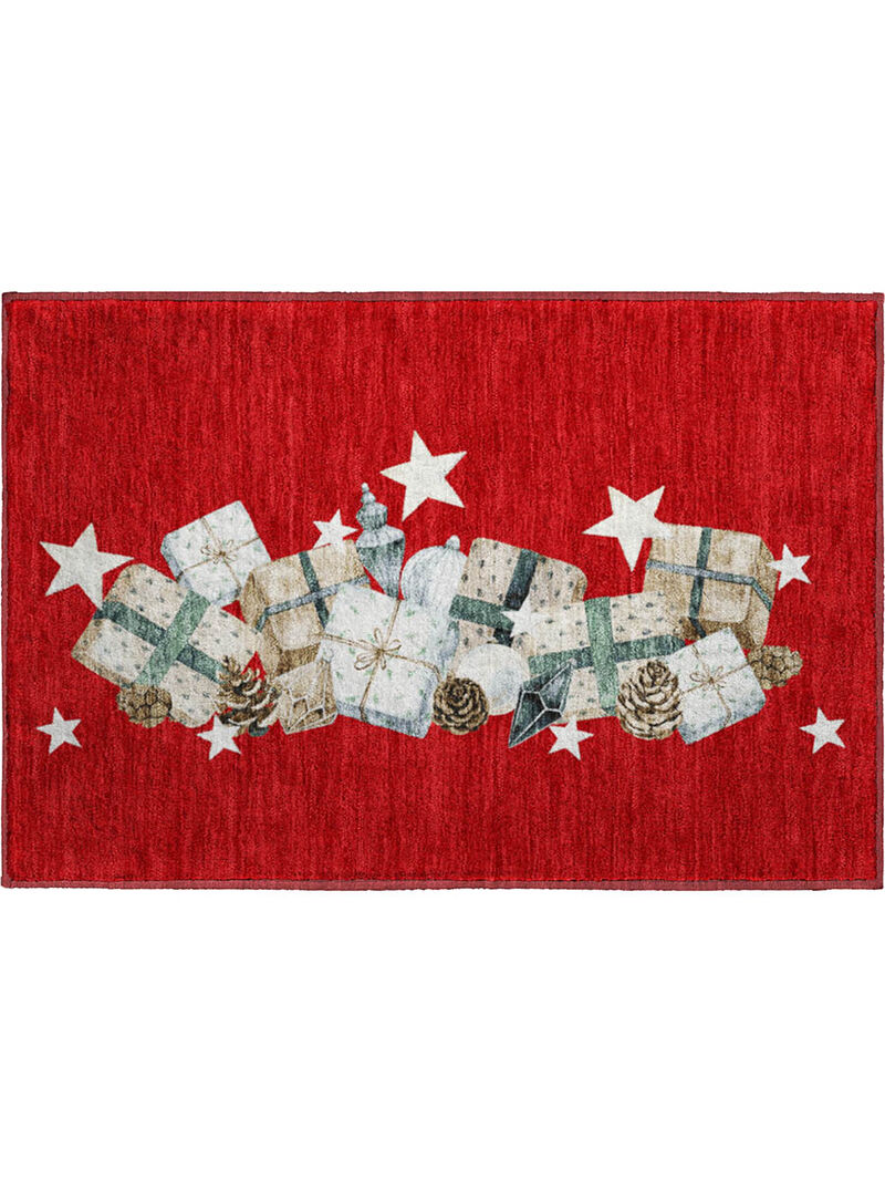 Merry & Bright MY27 Red 20" x 30" Rug image number 0