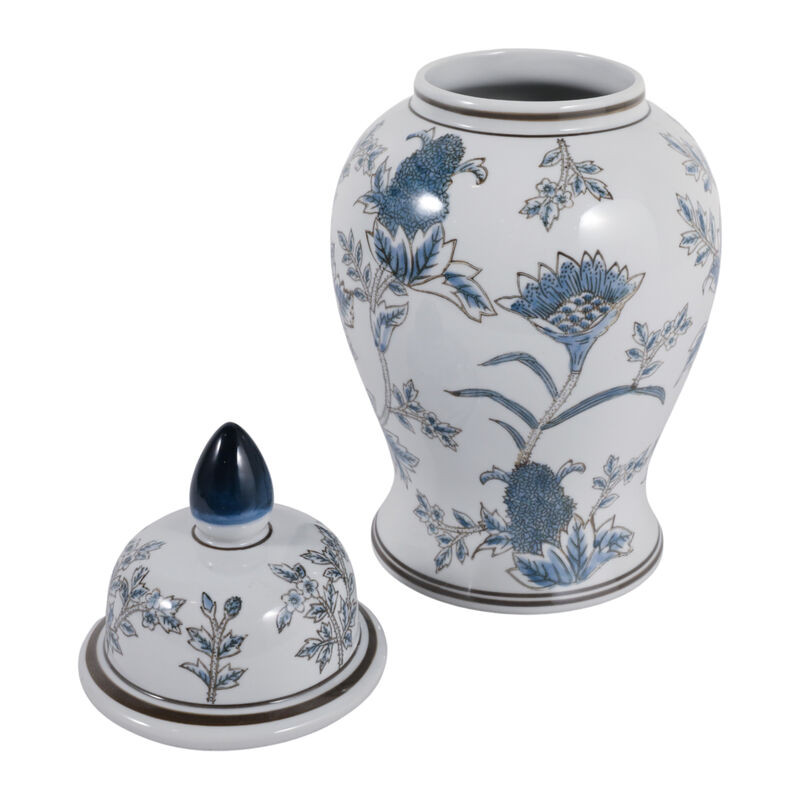 14x7" Floral Temple Jar image number 3