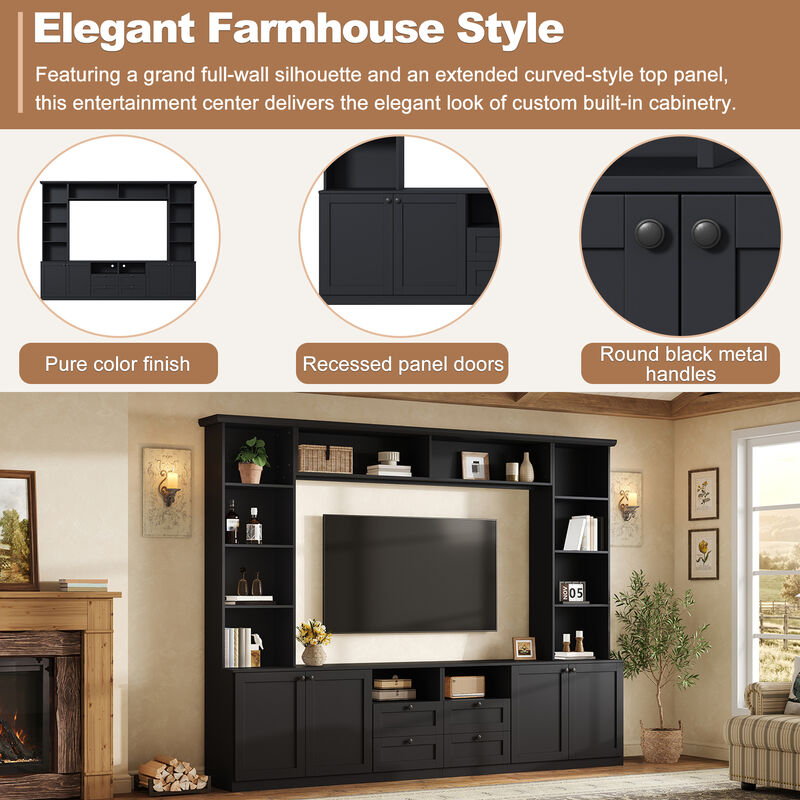 Poxkax Elegant Entertainment Center Wall image number 2