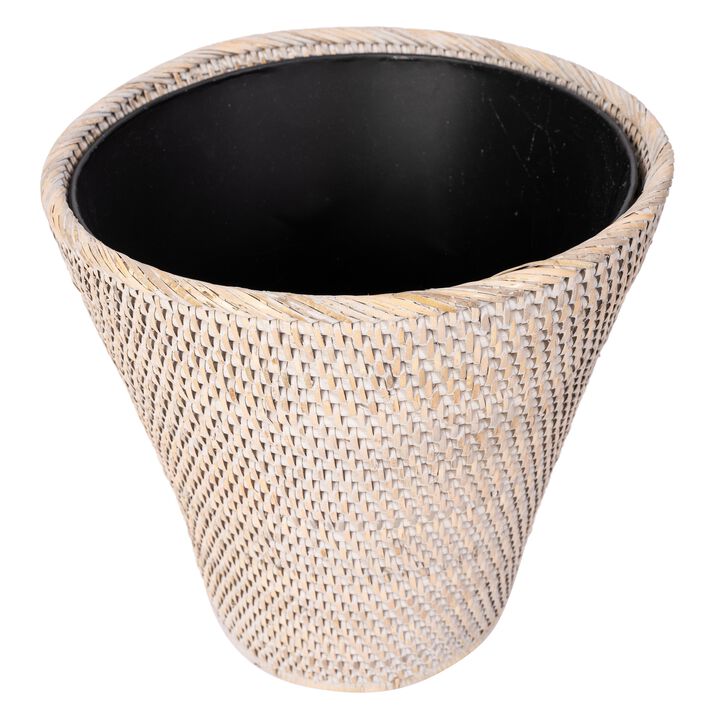 Saboga Home&trade; Round Tapered Waste Basket with Metal Liner