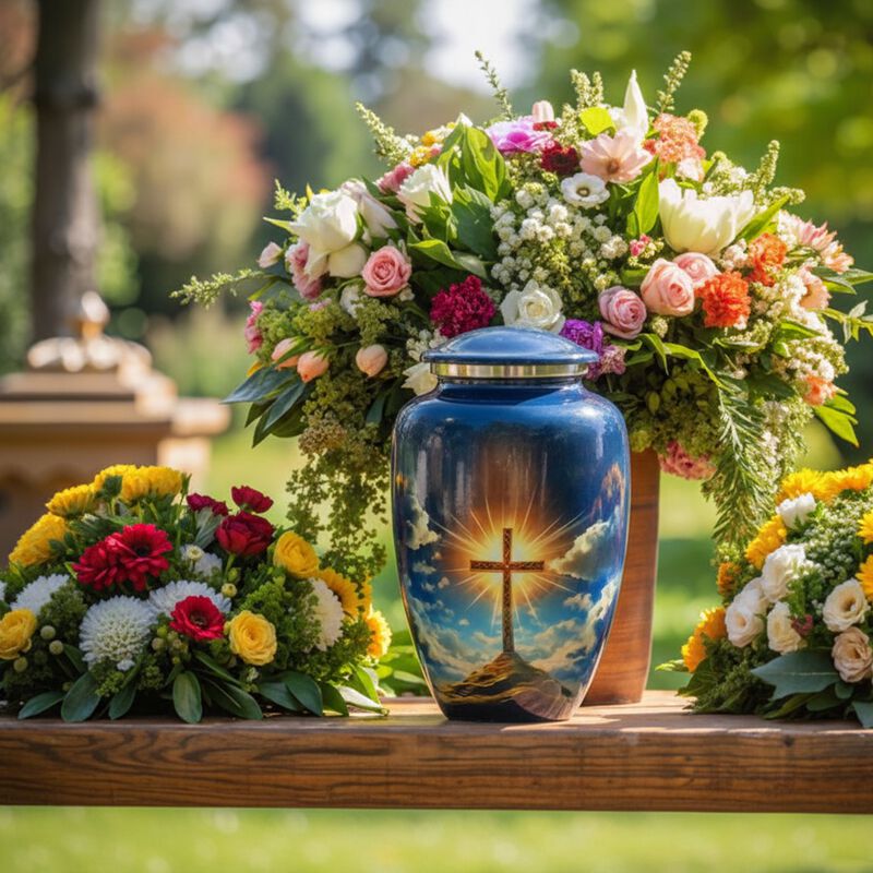 Cross memorial urn image number 2